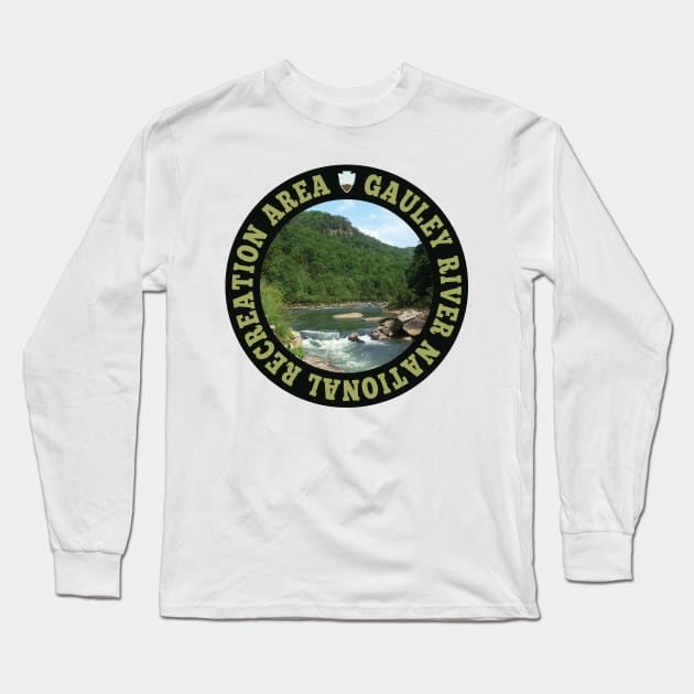 Gauley River National Recreation Area circle Long Sleeve T-Shirt by nylebuss